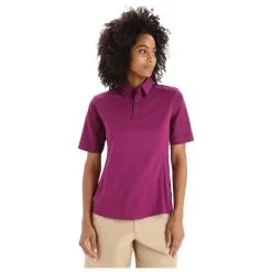 Icebreaker Women's Hike S/S Top - Polo-Shirt 8 Icebreaker Women's Hike S/S Top - Polo-Shirt -Funktionsshirts Verkaufsgeschäft icebreaker womens hike s s top polo shirt detail 3