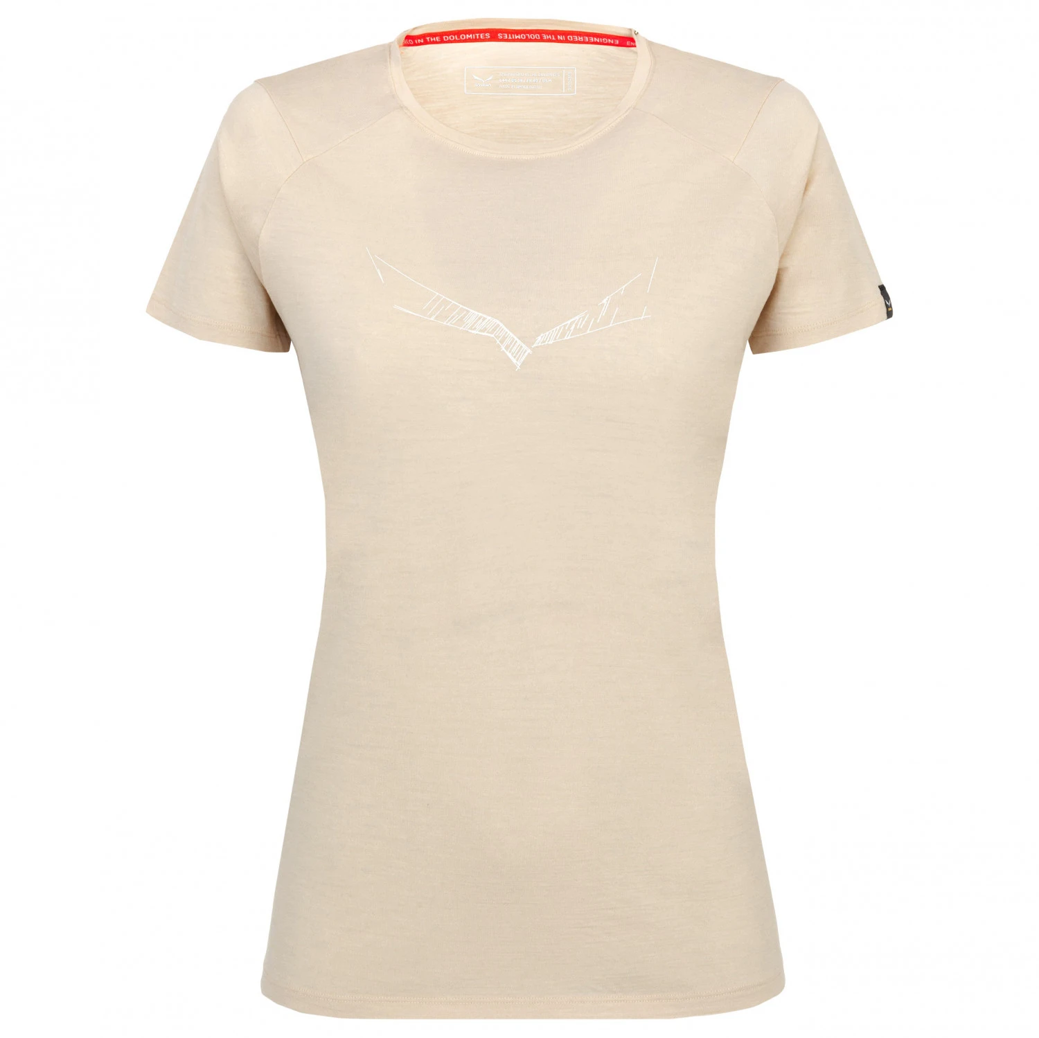 SALEWA Women's Pure Eagle Sketch All Mountain T-Shirt - Merinoshirt 1 SALEWA Women's Pure Eagle Sketch All Mountain T-Shirt - Merinoshirt