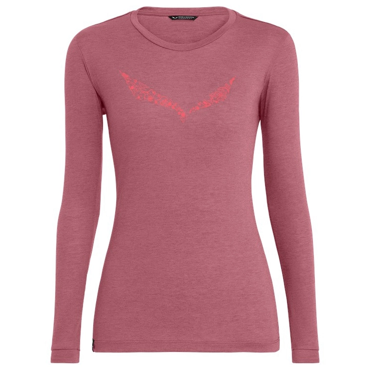 SALEWA Women's Solidlogo Dry L/S Tee - Funktionsshirt 1 SALEWA Women's Solidlogo Dry L/S Tee - Funktionsshirt